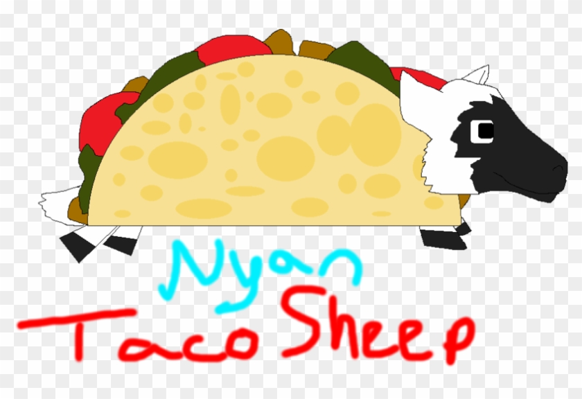 Nyan Taco Sheep Gift For Ohiabby By Mewtendo64 - Digital Art #980376