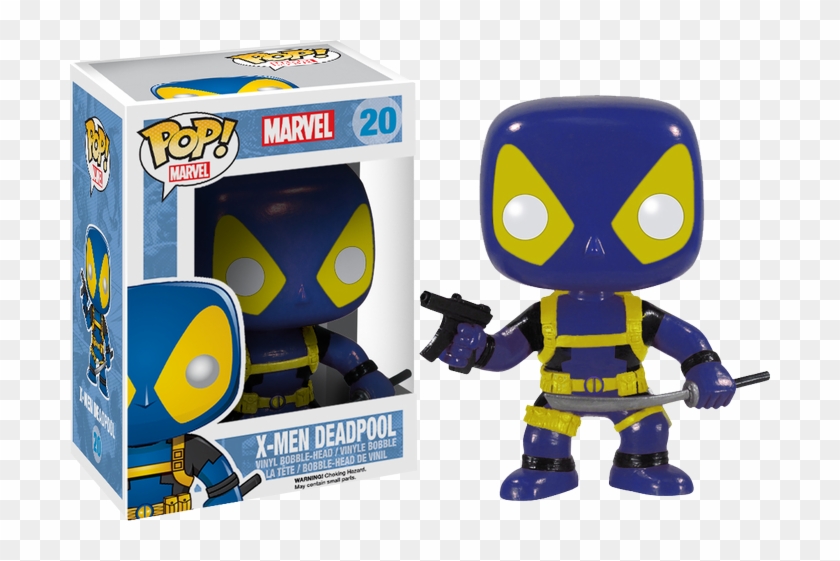 Deadpool Blue & Yellow Pop Vinyl On Ozzie Collectables - X Men Deadpool Pop #980512