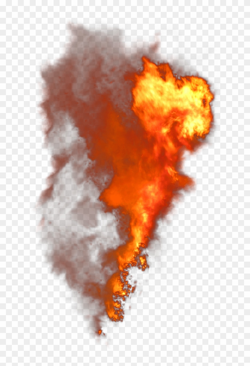 Smoke Fire Png Transparent Image - Fire And Smoke Transparent #980536