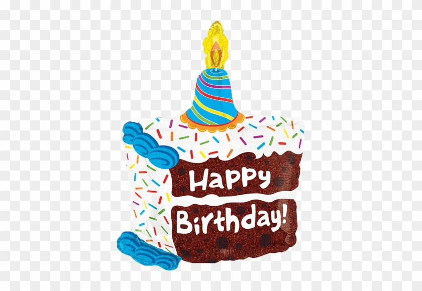 28" Birthday Cake Happy Birthday Balloon - Birthday Cakes And Balloons #980743