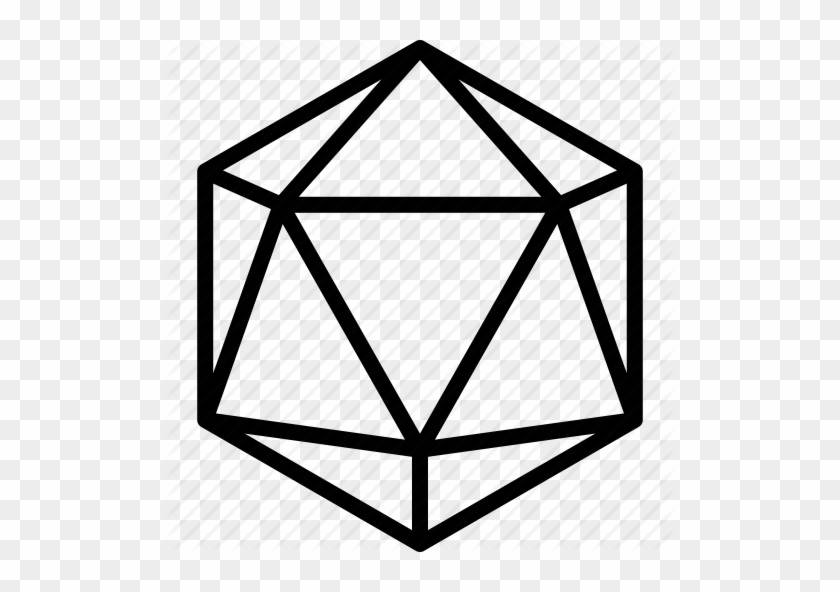 Dungeons Amp Dragons Clipart D20 - 20 Sided Dice Vector #980789