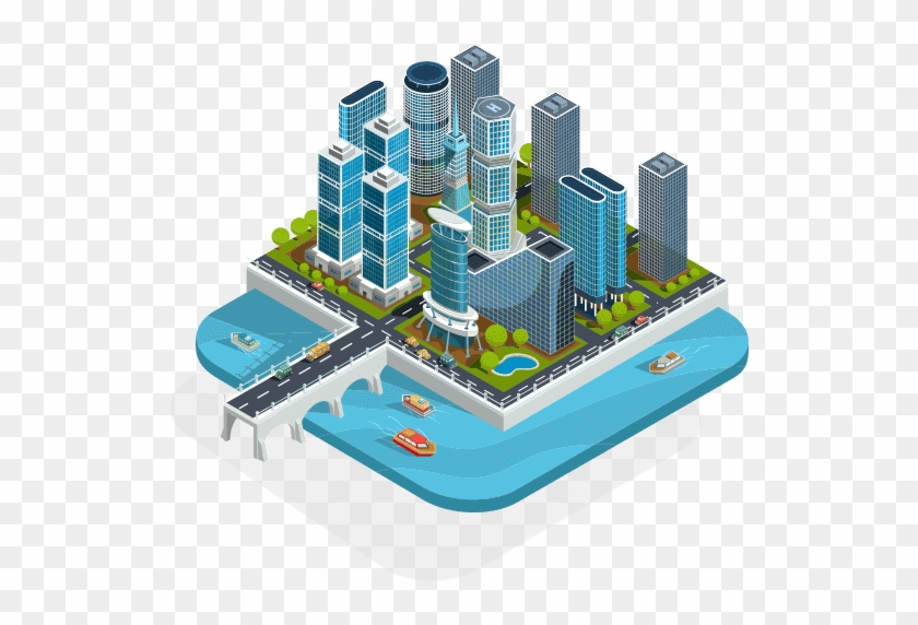 Real Estate Mobile App Development Image - 도시 3d 일러스트 #981030