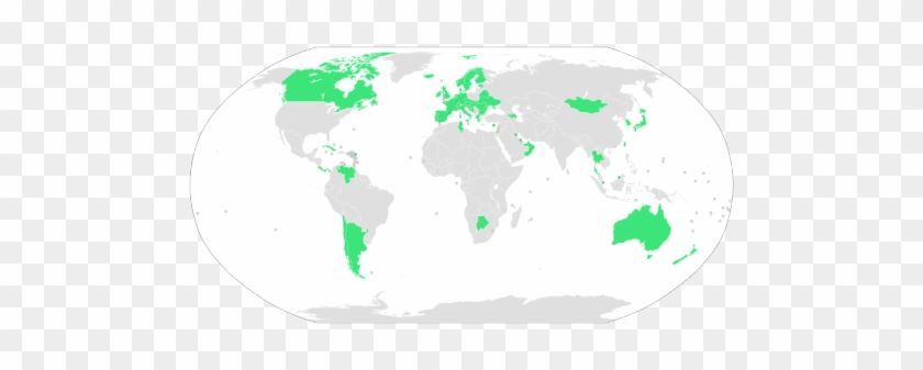 A Map Of All The Countries That Have A Universal Healthcare - 2014 Fifa World Cup #981116