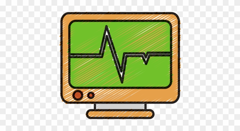 Heart Rate Monitor Icon - Illustration #981291