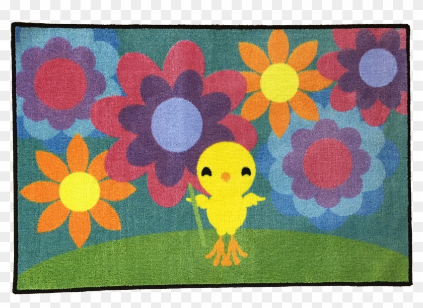 Happy Chick Spring Rug - Happy Chick Spring Rug #981312