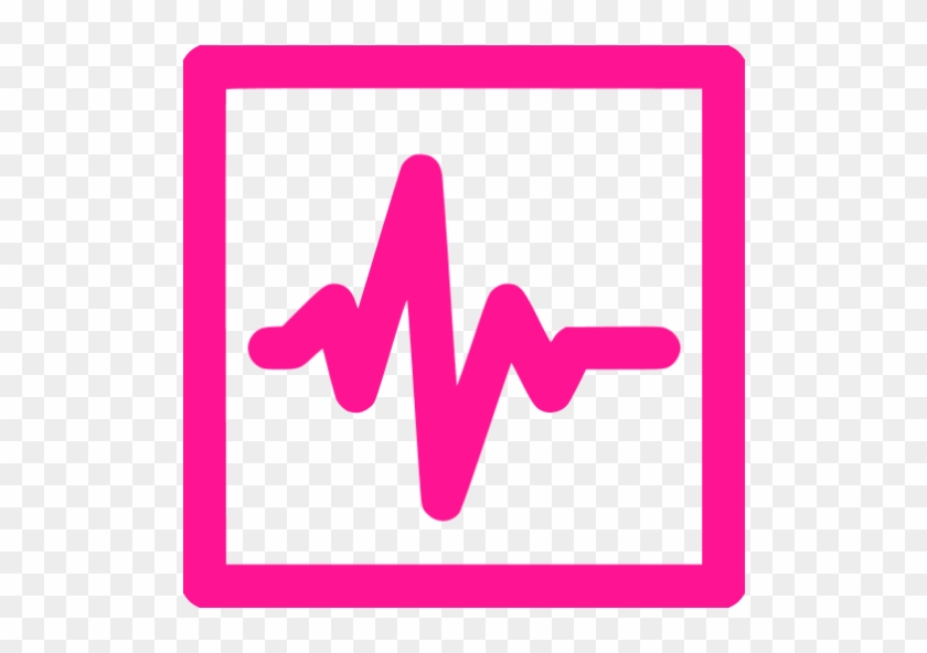 Deep Pink Heart Monitor Icon - Azure Monitor Icon #981303