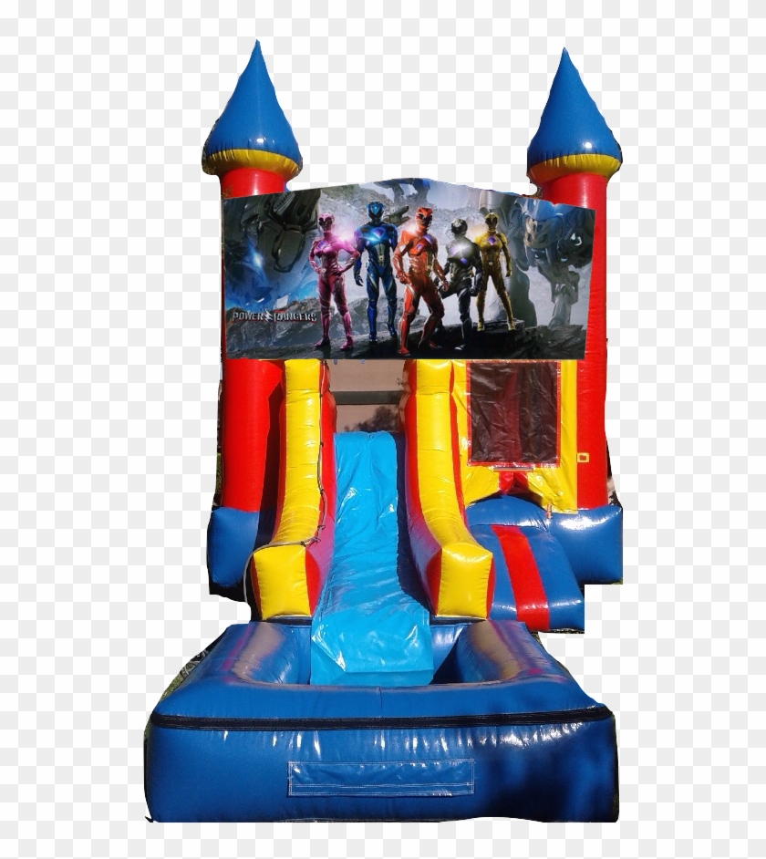 Water Slide Castle Combo Front Jumper Power Rangers - Paw Patrol Water Slide #981315