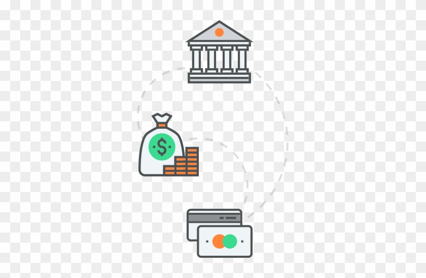 Illustration Of A Financial Institution, Currency And - Financial Institution #981412