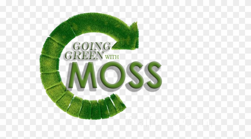Going Green With Moss-v2 - Recycle Sign #981430