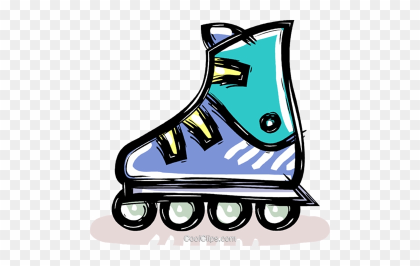 Roller Blade Royalty Free Vector Clip Art Illustration - Roller Skating #981530