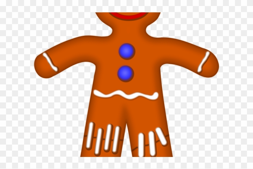 Gingerbread Man Cliparts - Cartoon Gingerbread Man #981643