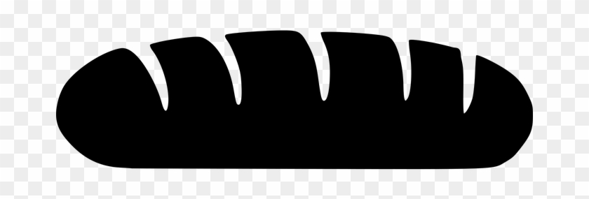 Bloomer Bread Food Loaf Silhouette Bread B - Black And White Bread Logo #981658