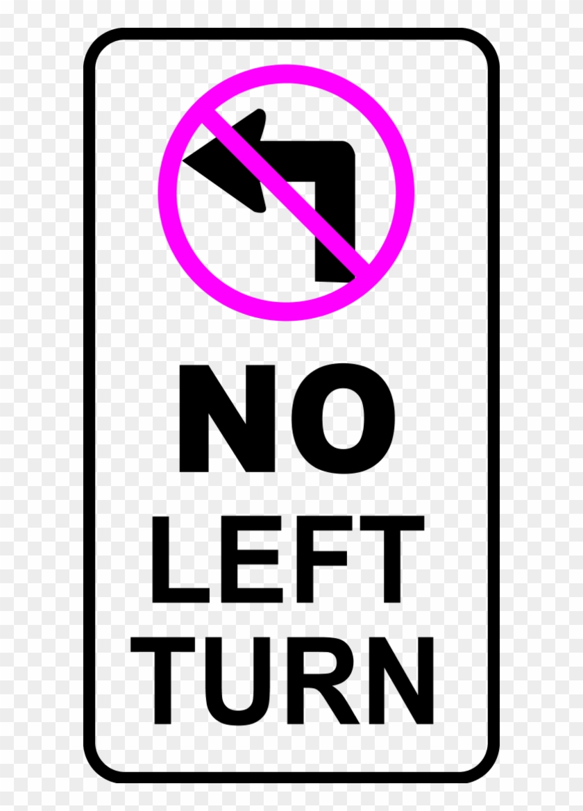Pedestrian Clipart - Don T Turn Left #981892