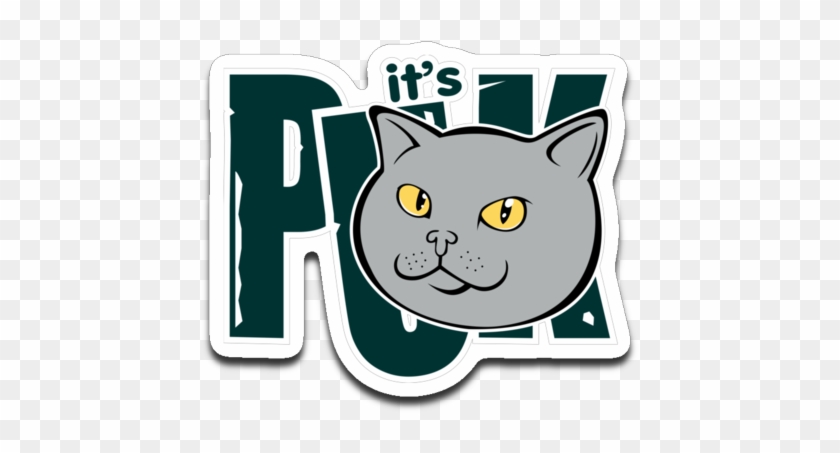 Puk Cat Sticker It's Puk Decals - Cat #981954
