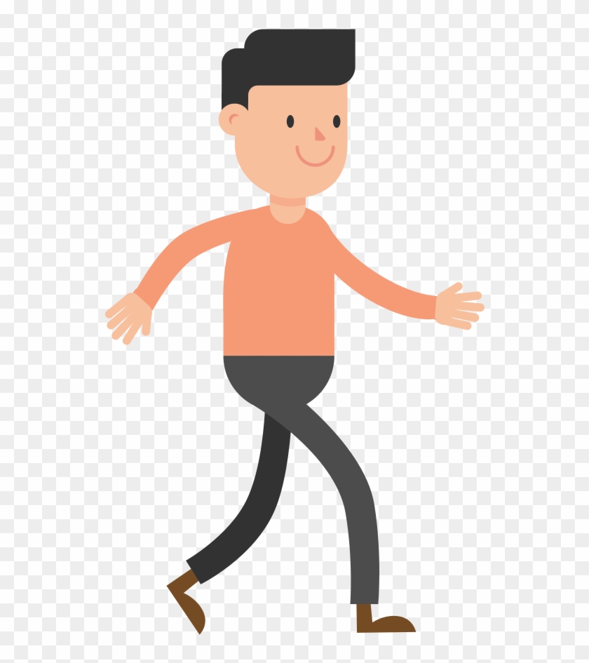 Open - Png Cartoon Person Walking #982146