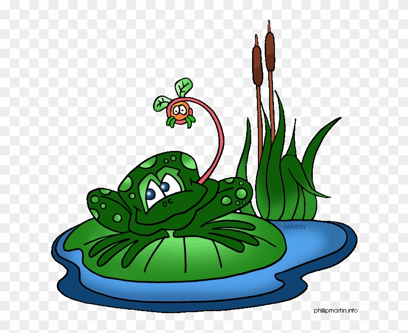 Pond Clipart Source Water - Frog On Lilly Pad Clipart #982210
