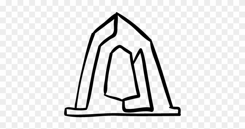 Artistic Construction Monument Outline Vector - Building #982250