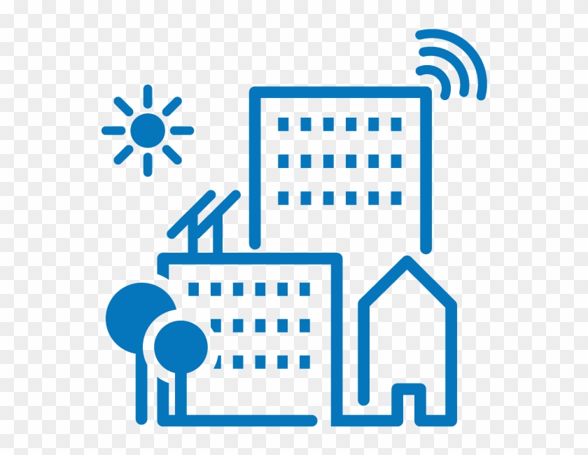 Smart Buildings & Iot - Smart Building Icon Png #982285
