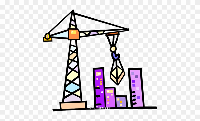 Construction Crane Royalty Free Vector Clip Art Illustration - Construction Crane Clipart #982312