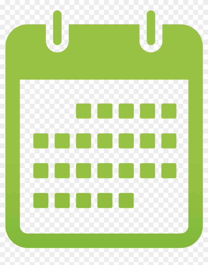 Calendar Green Icon Png - Calendar Clipart Pgn #982544