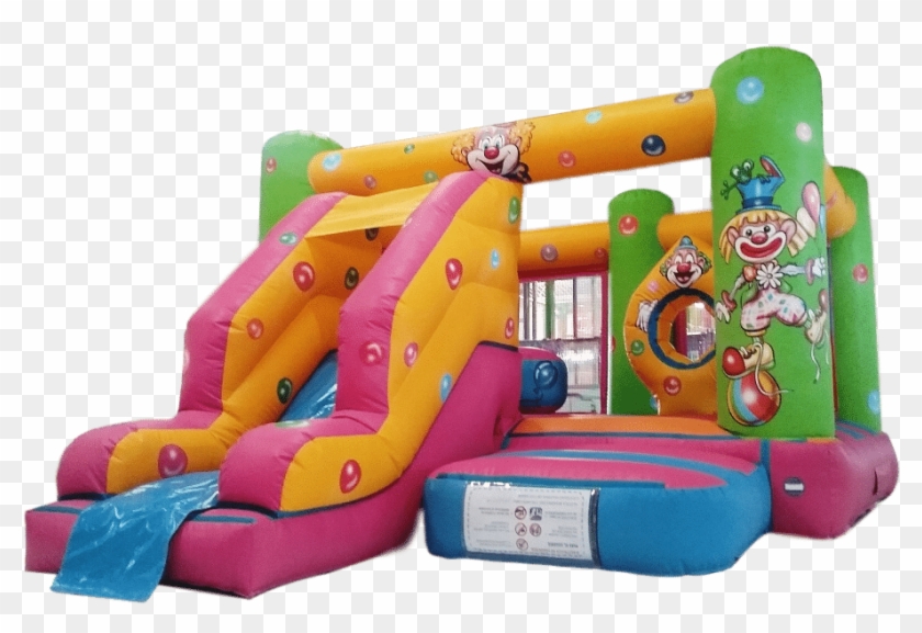 Circus Front Slide Combo Bouncy Castle For Sale - Inflatable #982556
