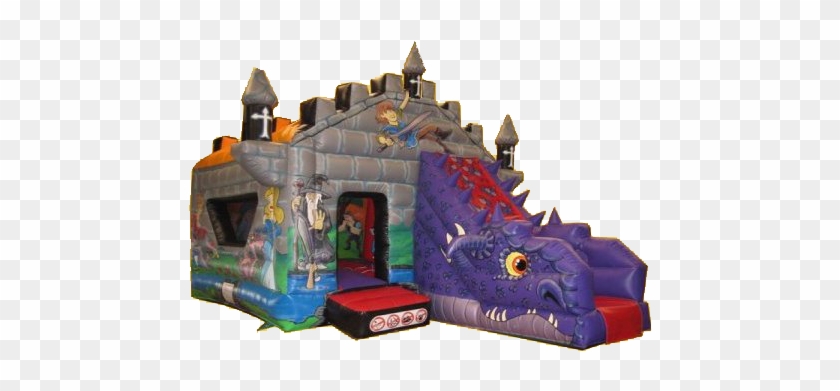 Mystical Camelot Combined Bouncy Castle & Slide - Castle #982568