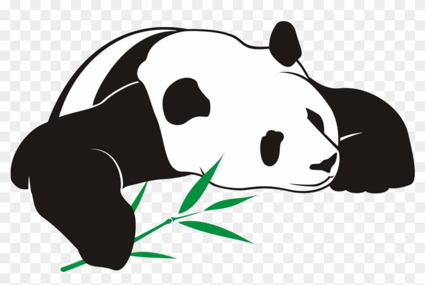 Giant Panda Bear Illustration - Luja Earth Organic Bamboo Toothbrush With Charcoal #982630