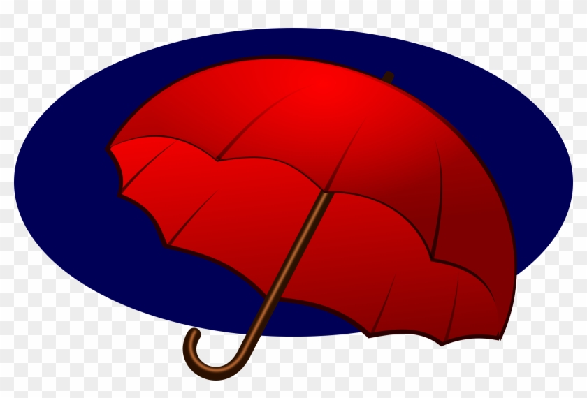 Clipart - Umbrella - Mulher Com Guarda Chuva Vermelho Desenho #982708