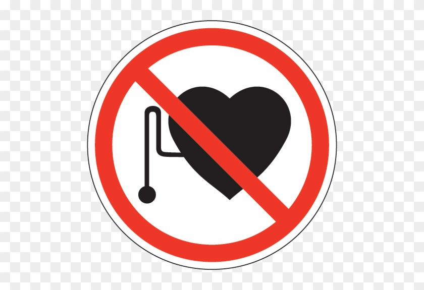 Prohibition Clipart - No Pacemaker Sign #982709