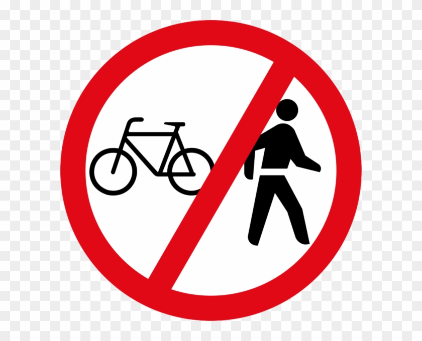 Cyclists & Pedestrians Prohibited - Fahrrad #982768