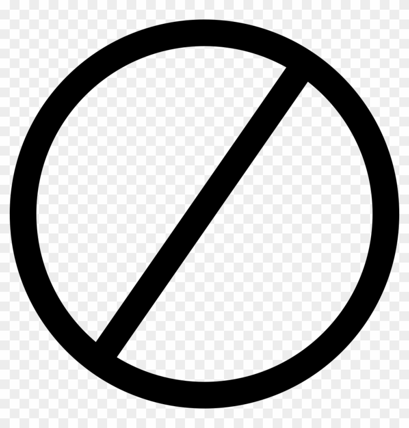 Prohibit Comments - Writing Icon In A Circle #982778