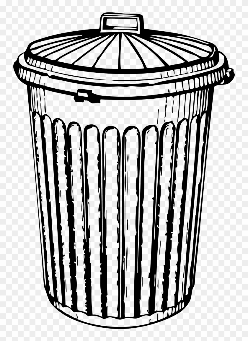 Don't Miss Your Final Trash Day, And Make Sure Any - Drawing Of A Trash Can #982822