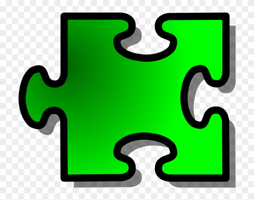 Illustration Of A Green Puzzle Piece - Puzzle Pieces Clip Art #982927