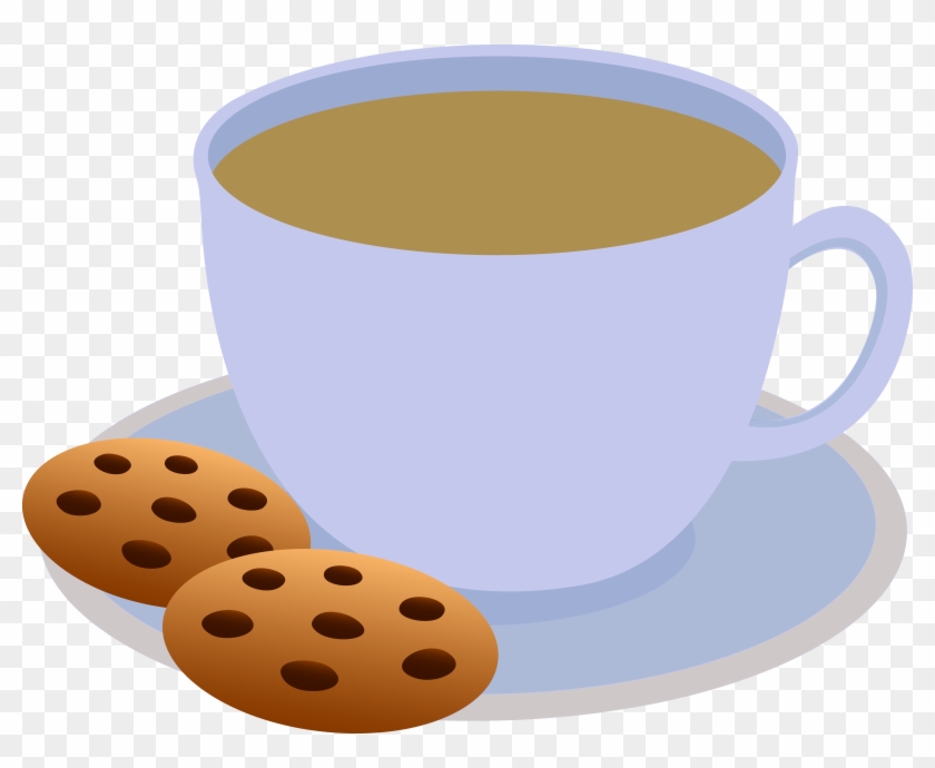 Cafe Image Clip Art - Hot Chocolate And Cookies Clipart #982996