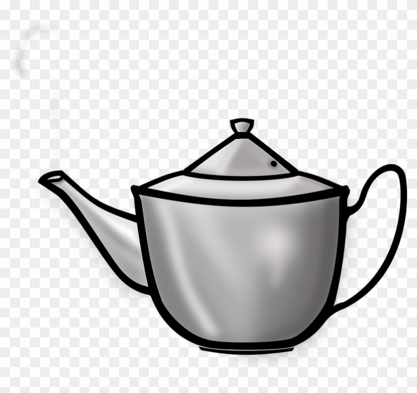 Tea Time With Stacked Cups And Kettle Clipart Vector - Tea Pot Clip Art #983019