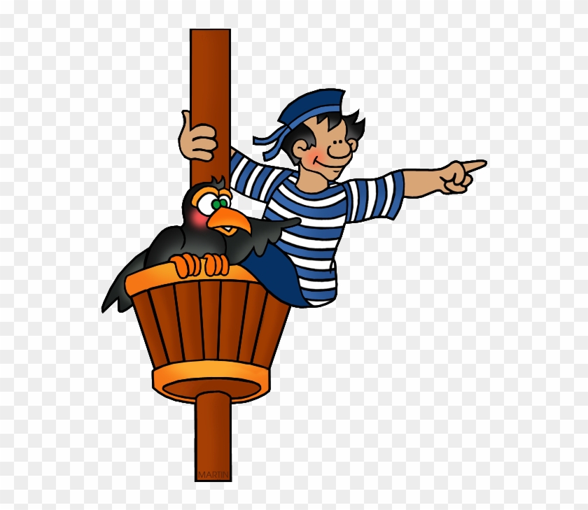 Crow's Nest - Christopher Columbus Clipart #983189