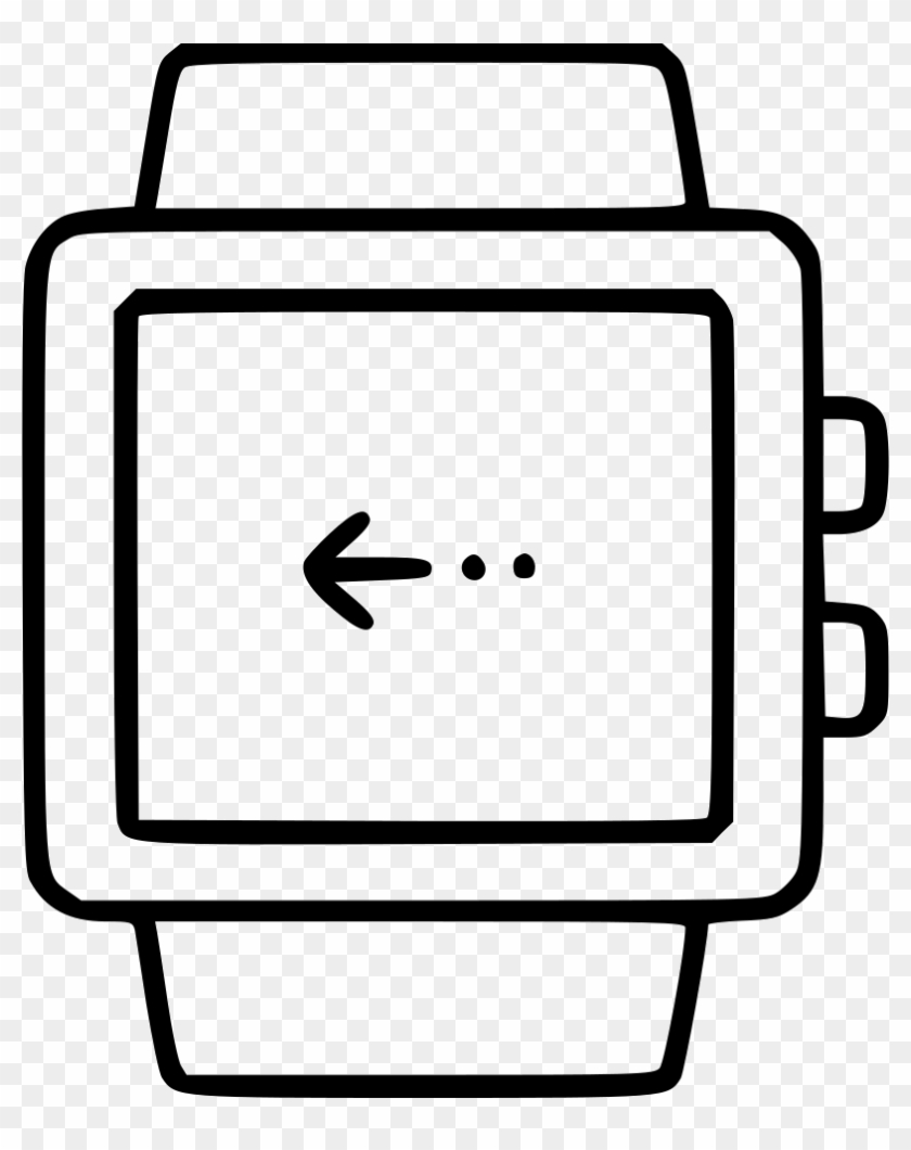 Smartwatch Swipe Finger Touch Screen Interface Arrow - Icon #983239