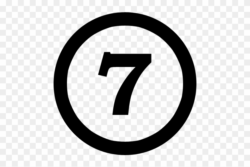 The Number 7 Or Seven Of Anything - Clock Icon Png #983358