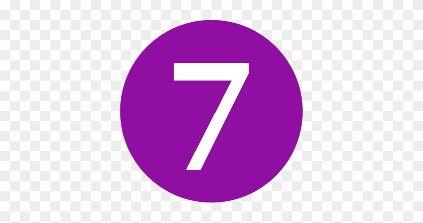 Number 7 Png - Circle #983389