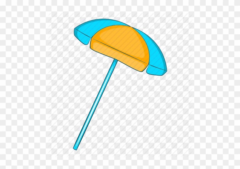 Cartoon Beach Umbrella - Flat Sun Umbrella #983441