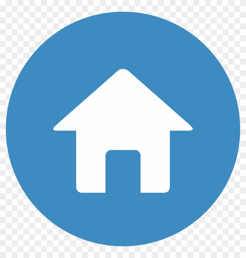 Blue Home Button Png Www Pixshark Com Images Galleries - Linked In Logo Rund #983558