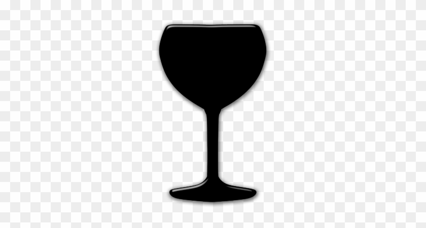Wine Glass Clip Art - Black Wine Glass Clip Art #983562