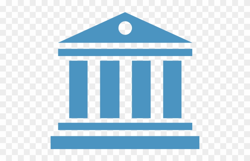 Bank Management Business Treasury Money - Bank Icon Blue Png #983584