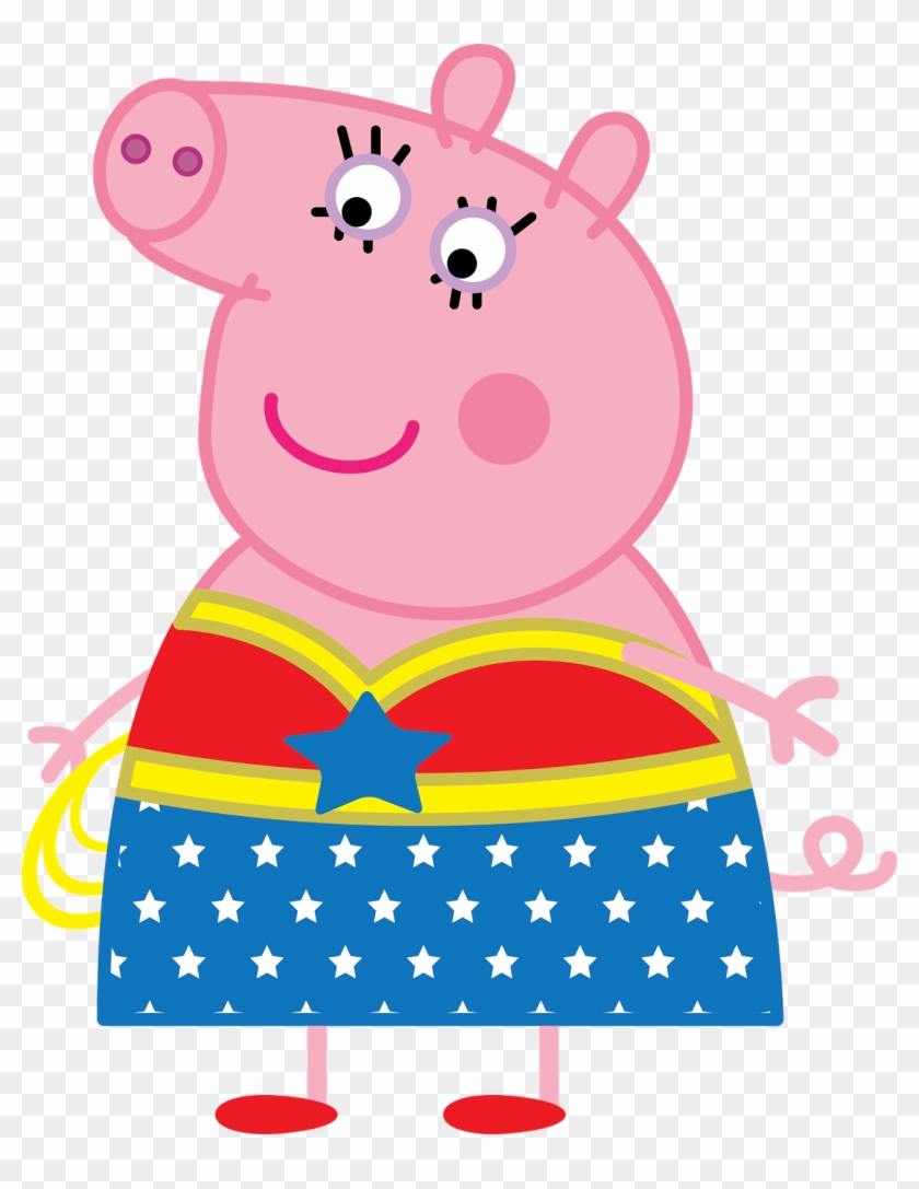 Imágenes De Personajes Amigos Peppa Pig Para Peques - Peppa Pig Mulher Maravilha #983613