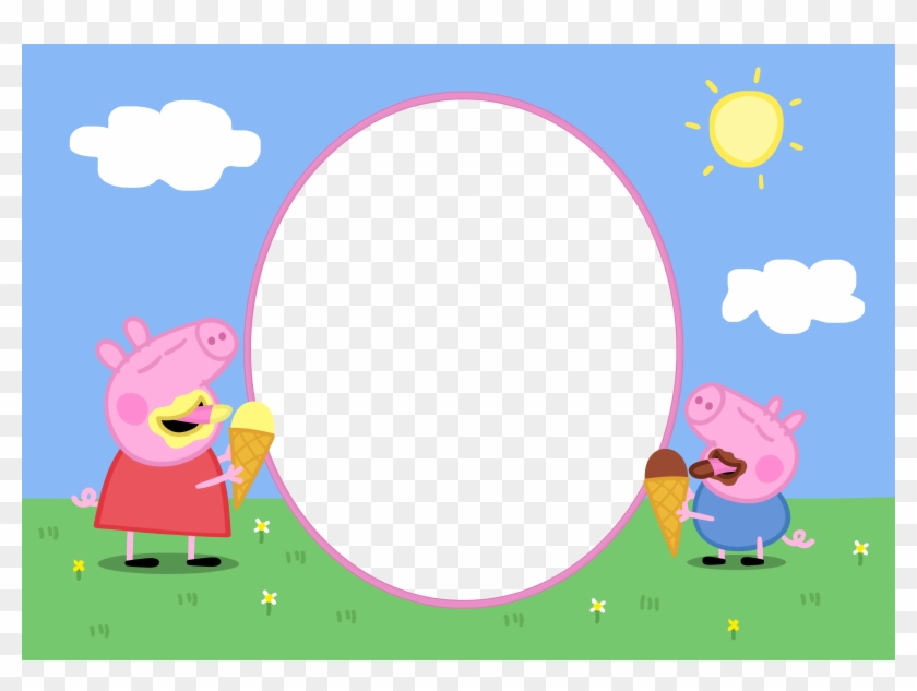 Peppa Pig Kids Png Transparent Frame - Peppa Pig Photo Frame #983645