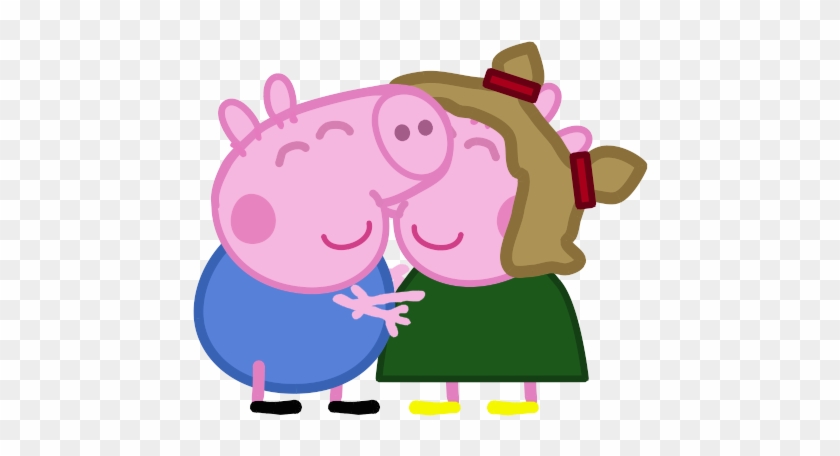 Ellygeorgehug Ellygeorgehug - Mummy Pig And Daddy Pig Kiss #983698