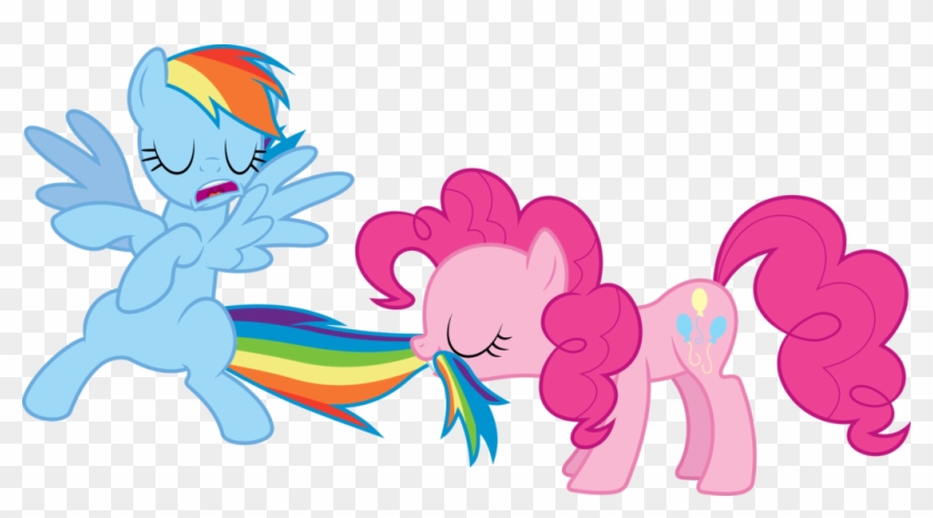 Pinkie Pie And Rainbow Dash Tail #983730