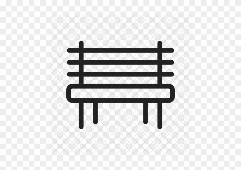 Garden Bench Icon - Vector Graphics #983932