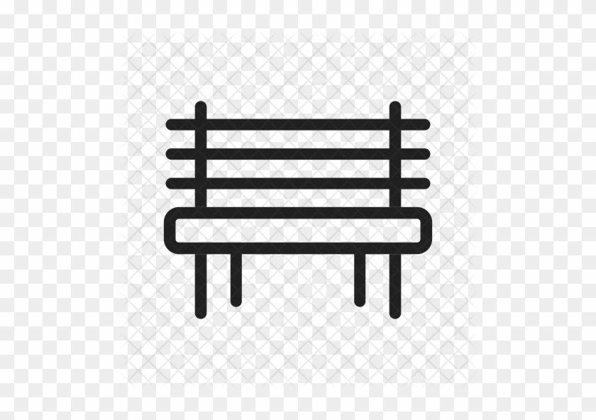 Garden Bench Icon - Vector Graphics #983932