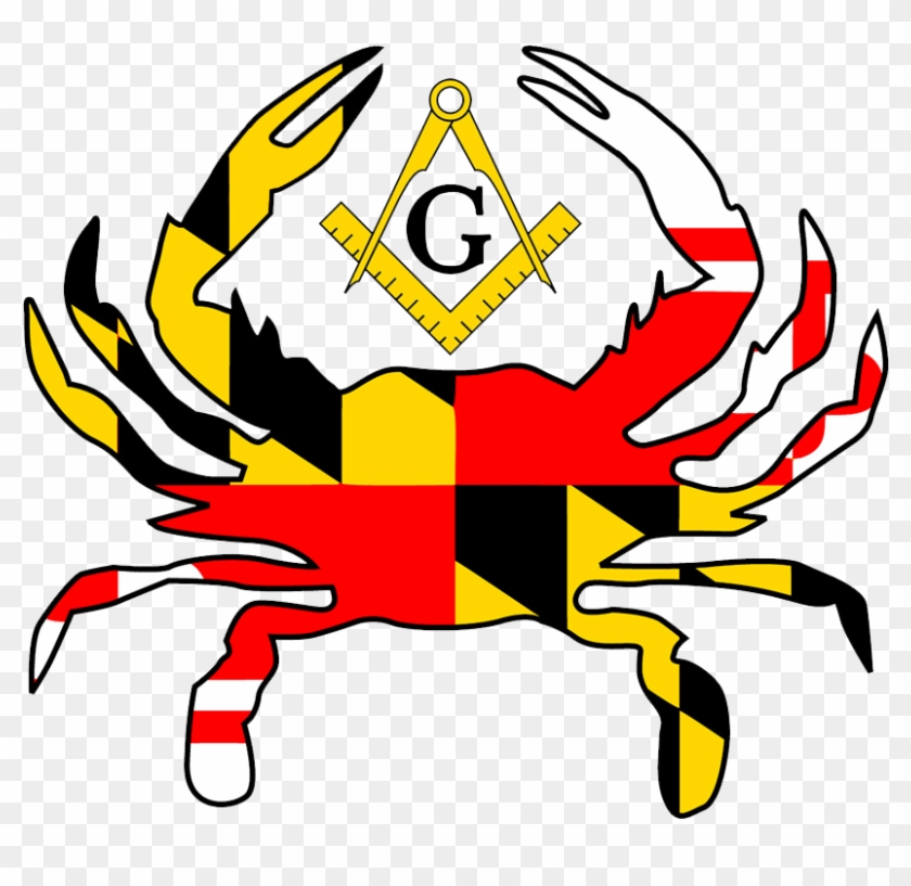 Crab With Maryland Flag #983994